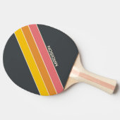 レトロパーソナライズされた名 卓球ラケット (横)