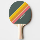 レトロパーソナライズされた名 卓球ラケット (裏面)