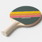レトロパーソナライズされた名 卓球ラケット (正面アングル)