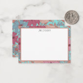 レトロパーソナライズされた固定 ノートカード (正面/裏面インサイチュ)