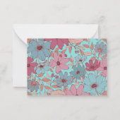 レトロパーソナライズされた固定 ノートカード (裏面)