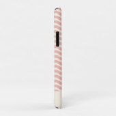 レトロパーソナライズされた抽象芸術波線ピンク Case-Mate iPhoneケース (裏面/右)