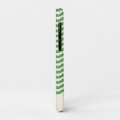 レトロパーソナライズされた抽象芸術波線(緑) Case-Mate iPhoneケース (裏面/左)