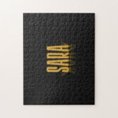 レトロパーソナライズされた映画ポスターサラ金ゴールド ジグソーパズル (縦)