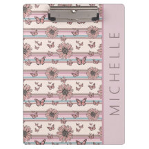 レトロパーソナライズされた花と名前フローラデイジー