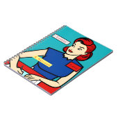 レトロパーソナライズされた1950年代のカスタムアートポップ・アートの・ユーモア ノートブック (左側)