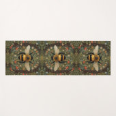 レトロパーソナライズされた(昆虫)マルハナバチボホボタニカル ヨガマット (正面(横))