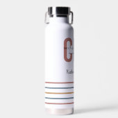 レトロパーソナライズされたCPA公認会計士 ウォーターボトル (正面)