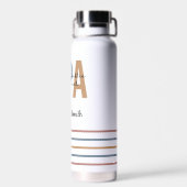 レトロパーソナライズされたCPA公認会計士 ウォーターボトル (背面)