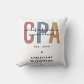 レトロパーソナライズされたCPA公認会計士 クッション (正面)