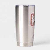 レトロパーソナライズされたCPA公認会計士 保温保冷タンブラー (正面)