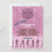 レトロパーティーのご招待 招待状 (裏面)