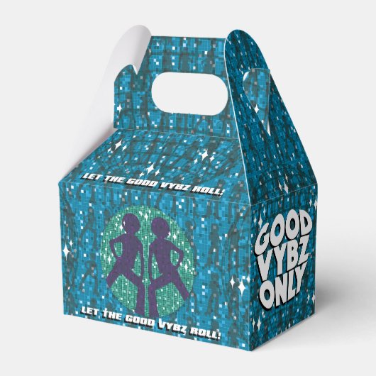 レトロパーティーの特典ボックス フェイバーボックス (正面サイド)