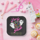 レトロパーティーグルハロウィーン幽霊 ペーパープレート (パーティー)