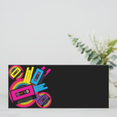 レトロパーティーデザイン 招待状 (スタンド正面)