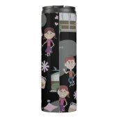 レトロパーティーパターン50代の子供かわいい漫画 タンブラー (裏面)