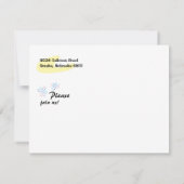 レトロパーティー招待状はがき 招待状 (裏面)