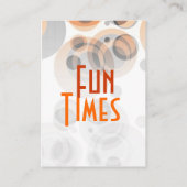 レトロパーティー招待状カード エンクロージャーカード (裏面)