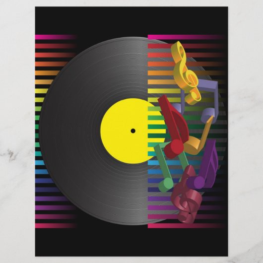 レトロパーティー背景 チラシ (正面)