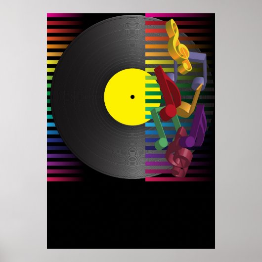 レトロパーティー背景 ポスター (正面)