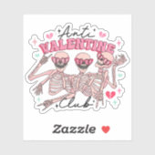 レトロパーティー骨格アンチ – バレンタインクラブビニル シール (シート)