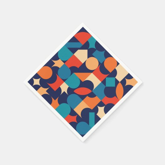 レトロパーティー スタンダードカクテルナプキン (角)