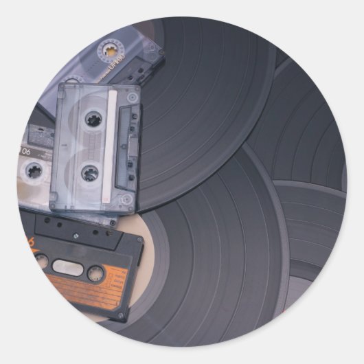 レトロパーティー ラウンドシール (正面)