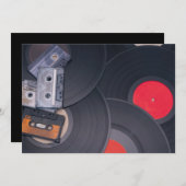 レトロパーティー 招待状 (正面/裏面)