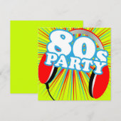 レトロパーティー 招待状 (正面/裏面)