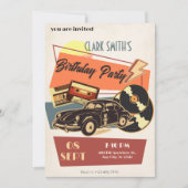 レトロパーティー 招待状 (正面)