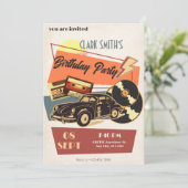 レトロパーティー 招待状 (スタンド正面)