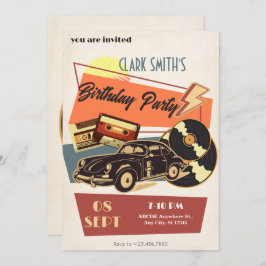 レトロパーティー 招待状