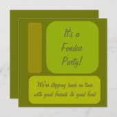 レトロパーティー 招待状 (正面/裏面)