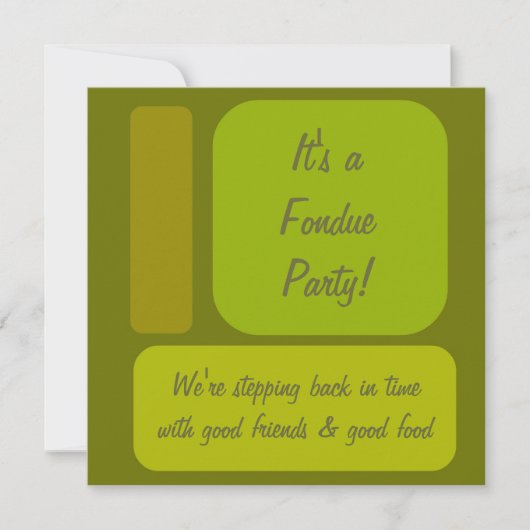 レトロパーティー 招待状 (正面)