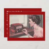 レトロパーティー 時光と音楽への招待 招待状 (正面/裏面)