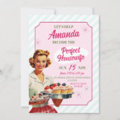 レトロパーフェクトハウスワイザー50のブライダルシャワー 招待状 (正面)