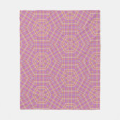 レトロパープルとタンプライド フリースブランケット (正面)