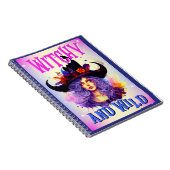 レトロパープルウィッチー_ハロウィーン ノートブック (右側)