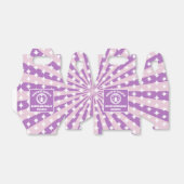 レトロパープルクイーンズオブハートバースデーパーティー フェイバーボックス (折り畳みなし)