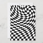 レトロパープルハロウィンスプーキーワン 1歳誕生日 招待状 (裏面)