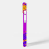 レトロパープル携帯電話ケース Case-Mate iPhoneケース (裏面 / 左)