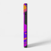 レトロパープル携帯電話ケース iPhoneケース (左側面)