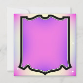 レトロパープル ウィッチー ハロウィン カード (裏面)