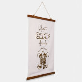 レトロパームキャンパー – ボホバチェロレッテウィークエンド 吊り下げ型タペストリー (傾斜あり)