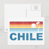 レトロパームツリーチリ ポストカード (正面/裏面)