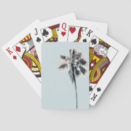 レトロパームツリートロピカルピンクミント  トランプ