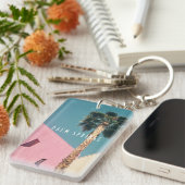 レトロパーム春キーチェーン キーホルダー (正面右)