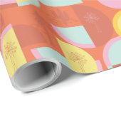 レトロパーム春サボテンラッピングペーパー ラッピングペーパー (ロールコーナー)