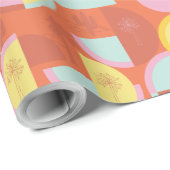 レトロパーム春サボテンラッピングペーパー ラッピングペーパー (ロールコーナー)