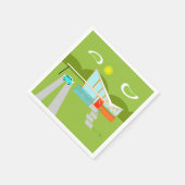 レトロパーム春ズハウスカクテルナプキンス スタンダードカクテルナプキン (角)